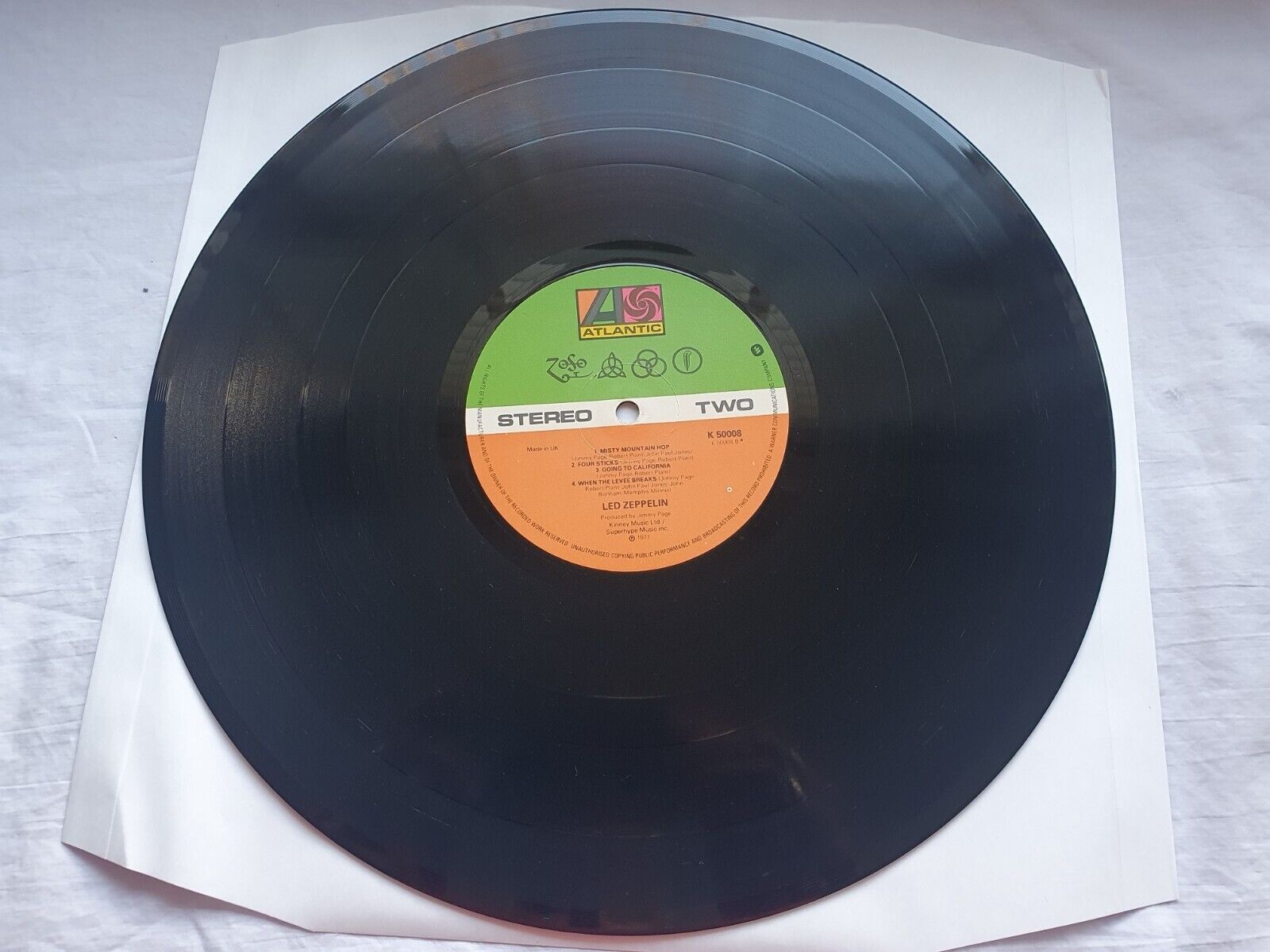 LED ZEPPELIN IV   Original 1970s  UK Press LP  ARCHIVED MINT-