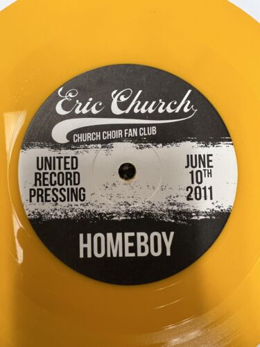 Pic 1 RARE Eric Church Homeboy / Jack Daniels Limited Edition Yellow Vinyl NEW NM