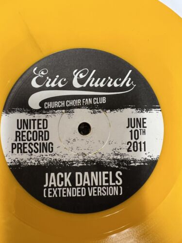 Pic 2 RARE Eric Church Homeboy / Jack Daniels Limited Edition Yellow Vinyl NEW NM