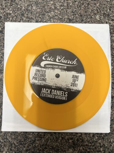 Pic 3 RARE Eric Church Homeboy / Jack Daniels Limited Edition Yellow Vinyl NEW NM