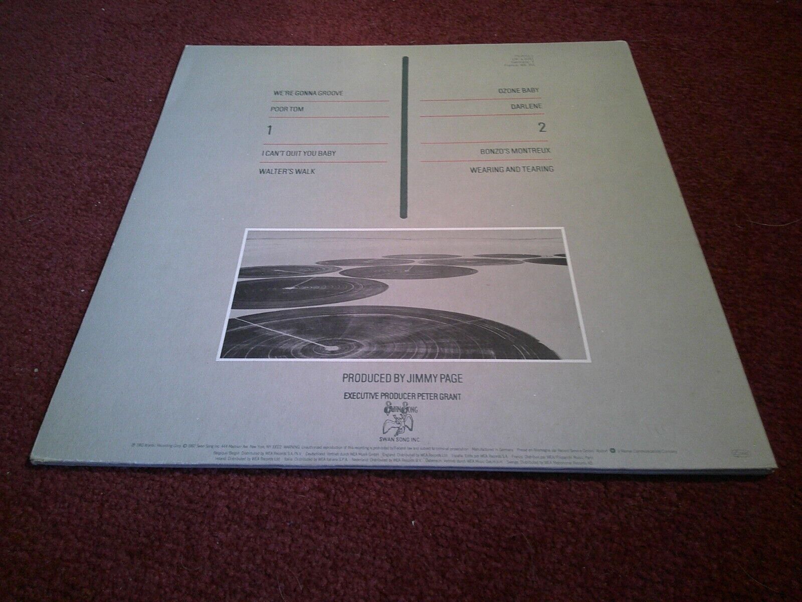 Pic 4 LED ZEPPELIN CODA UK 1ST PRESS 1982 VINYL NEAR MINT AUDIO A0051