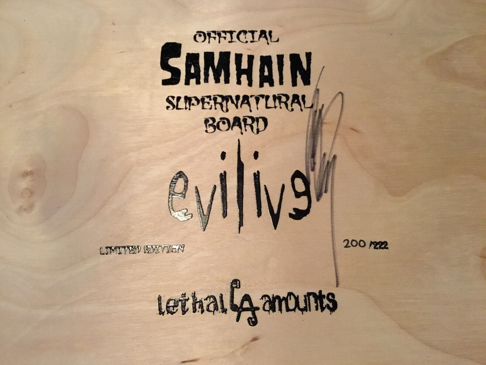Pic 1 Danzig-Misfits-Samhain Ouija Boards-RARE OOP Collectible