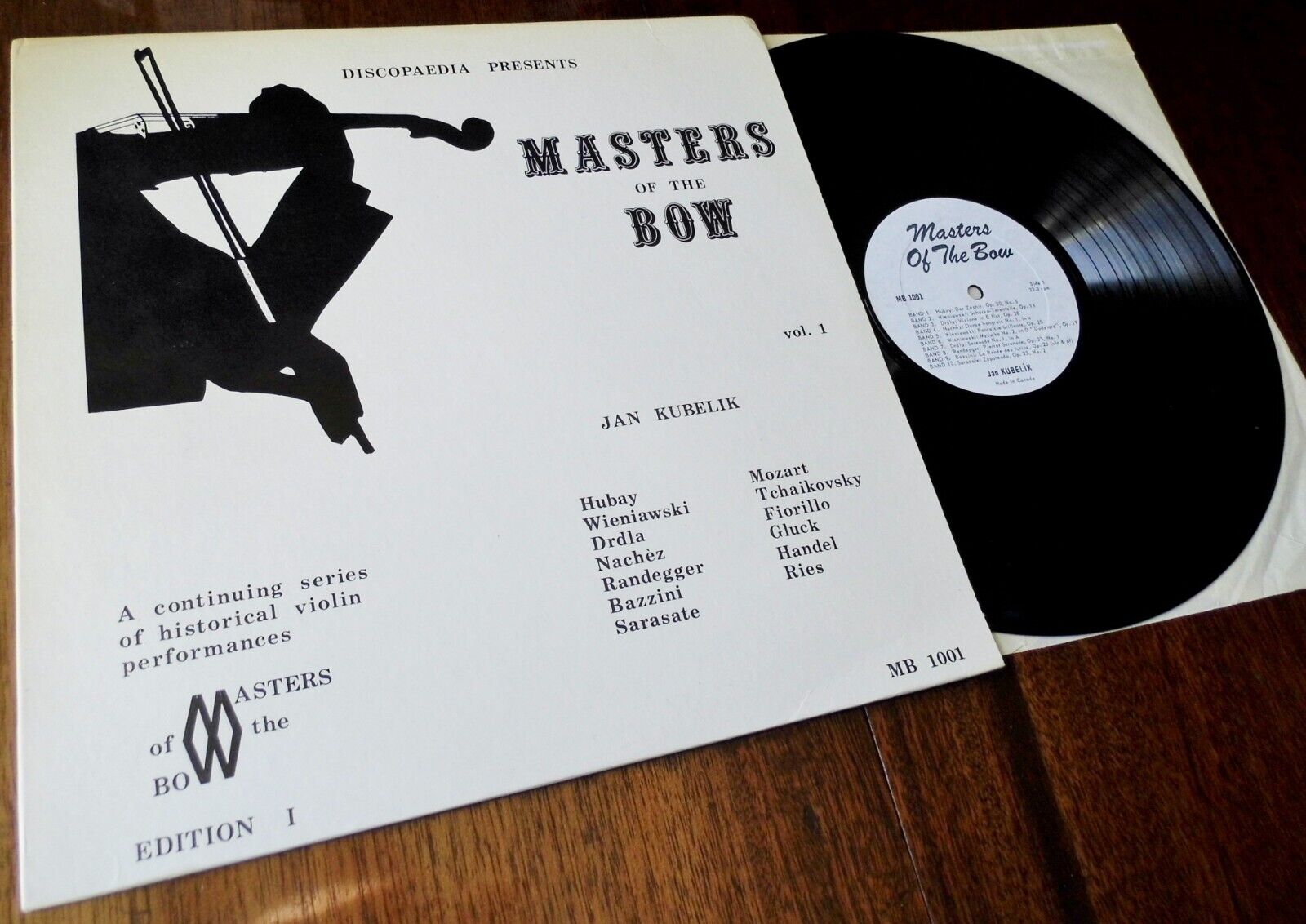 Pic 1 Violin Recital - Jan Kubelik **Masters Of The Bow MB 1001 ED1 LP**