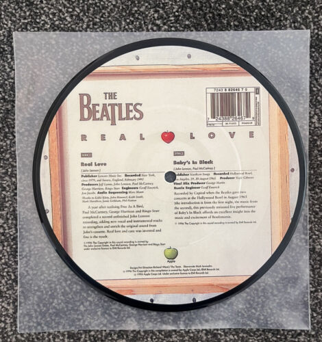Pic 1 The Beatles Real Love 7” Picture Disc single. Very Rare