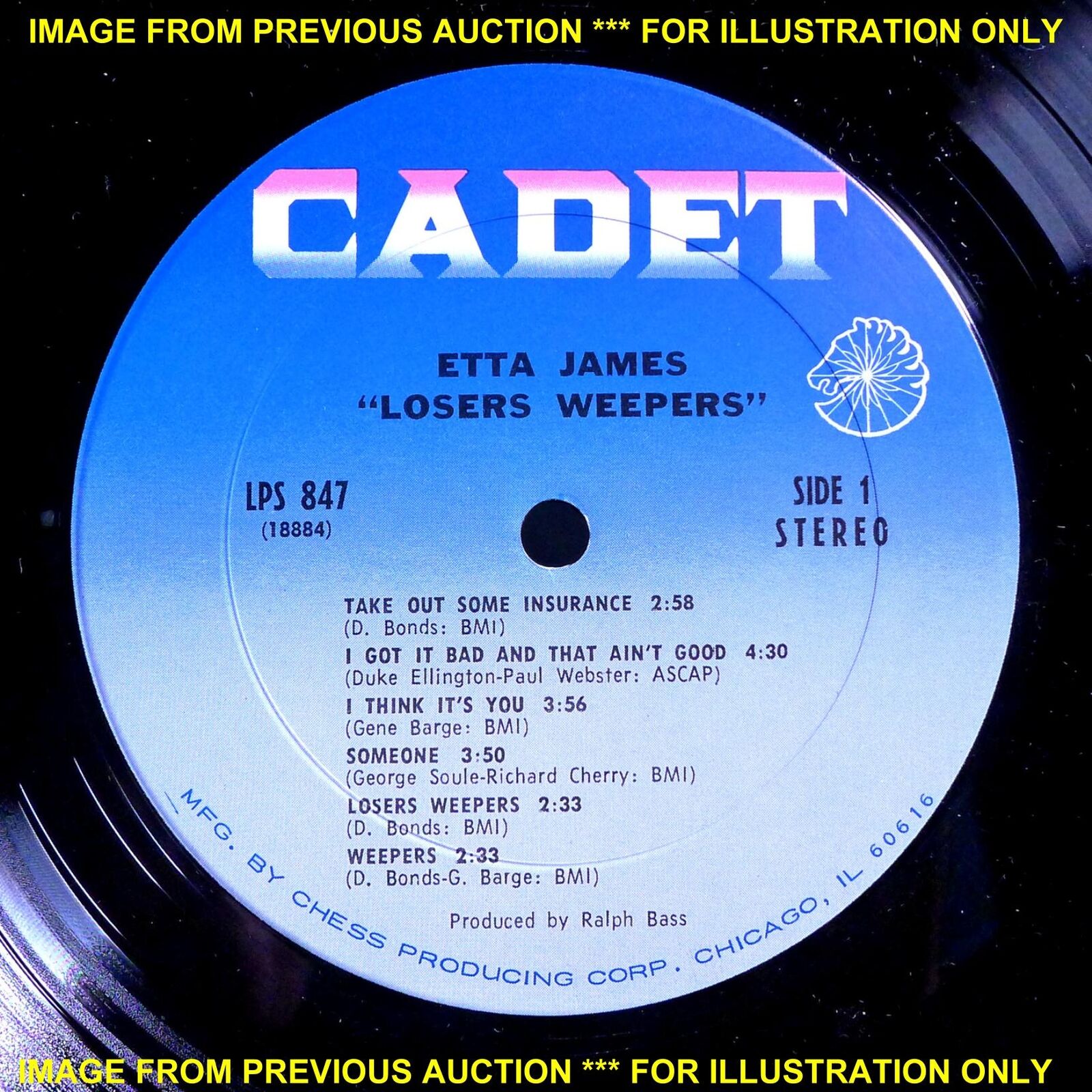 Pic 3 ETTA JAMES LOSERS WEEPERS ULTRA-RARE STILL SEALED ORIGINAL '69 CADET LP CADET