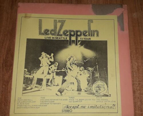 Led Zeppelin   Live In Seattle 73 Tour   2 LP    Vinyl