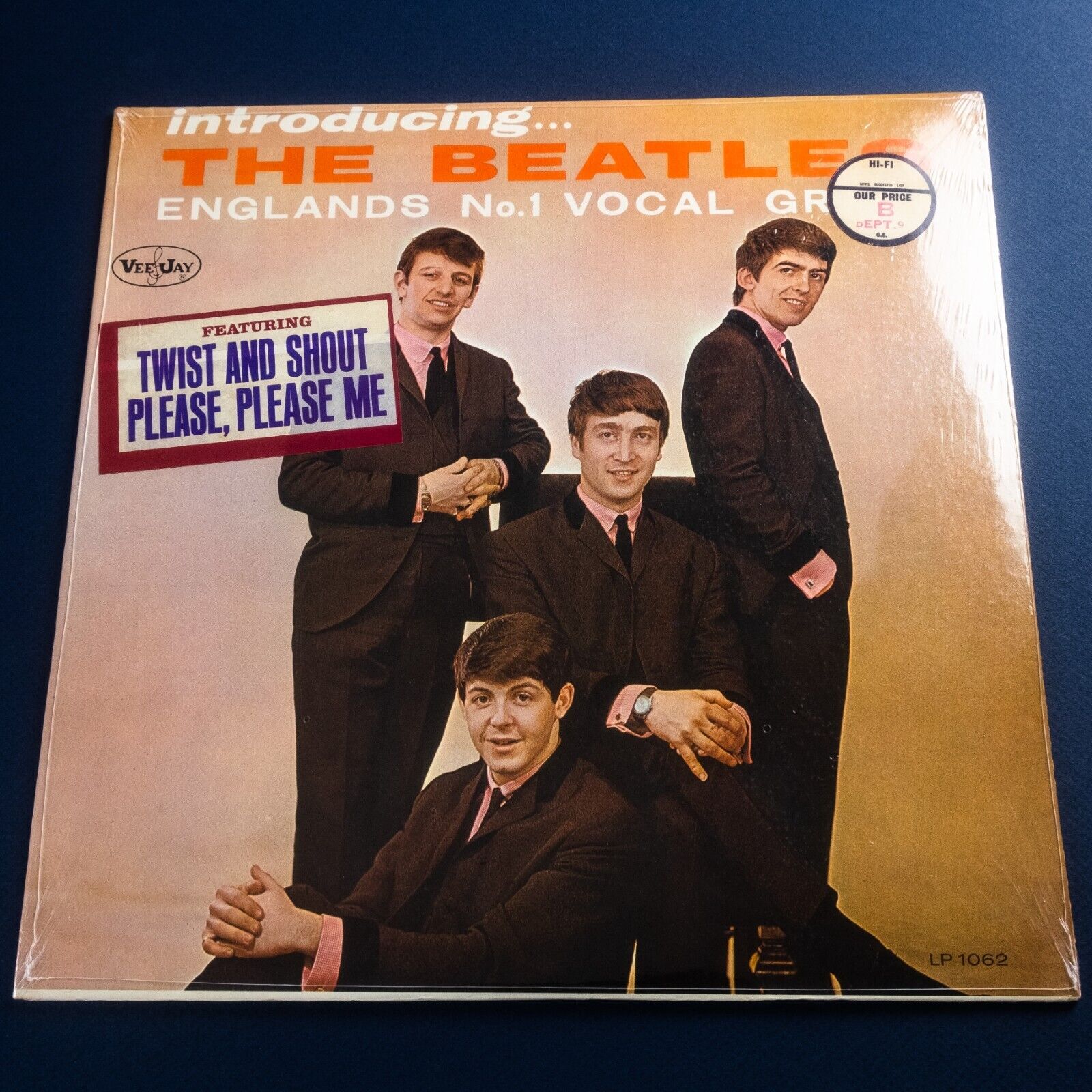 Pic 1 The Beatles Introducing the Beatles US Orig'64 VJ Mono Version 2 Sticker Sealed