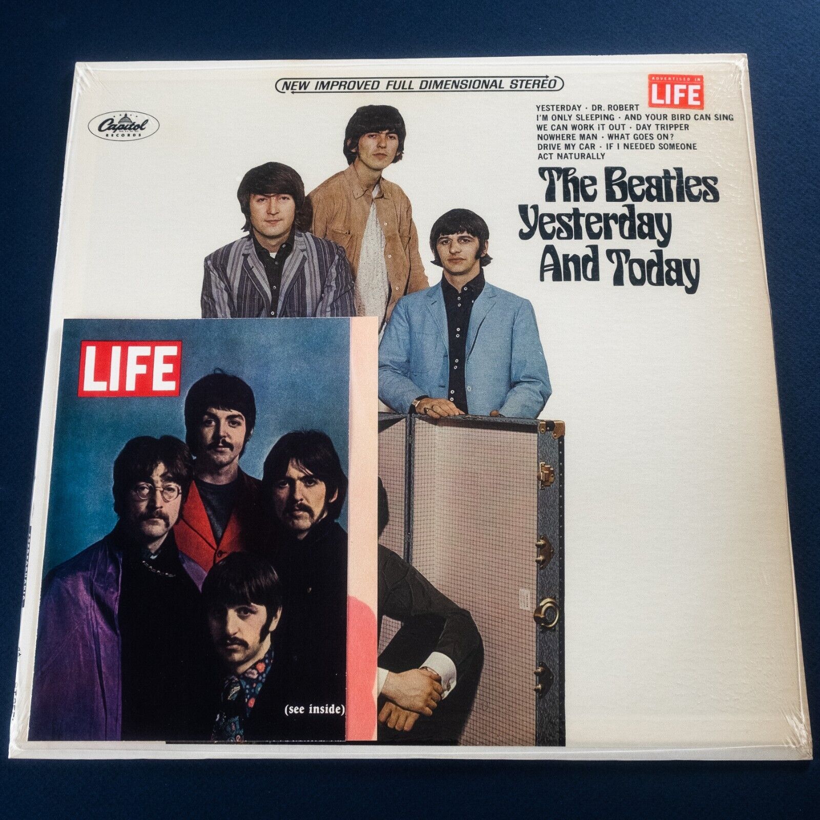 Pic 1 The Beatles Yesterday...and Today US Orig’66 Capitol Stereo Sealed LIFE Sticker