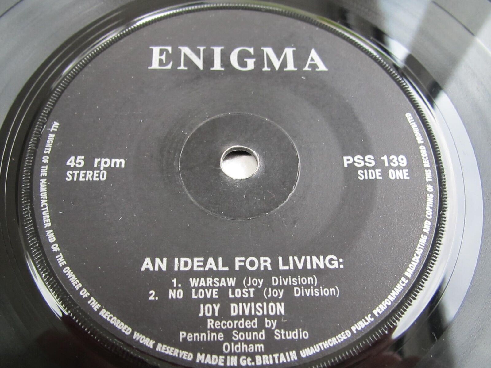 Pic 1 Joy Division AN IDEAL FOR LIVING 1978 UK 7" ORIGINAL RARE Serrated  PLAYS EX+