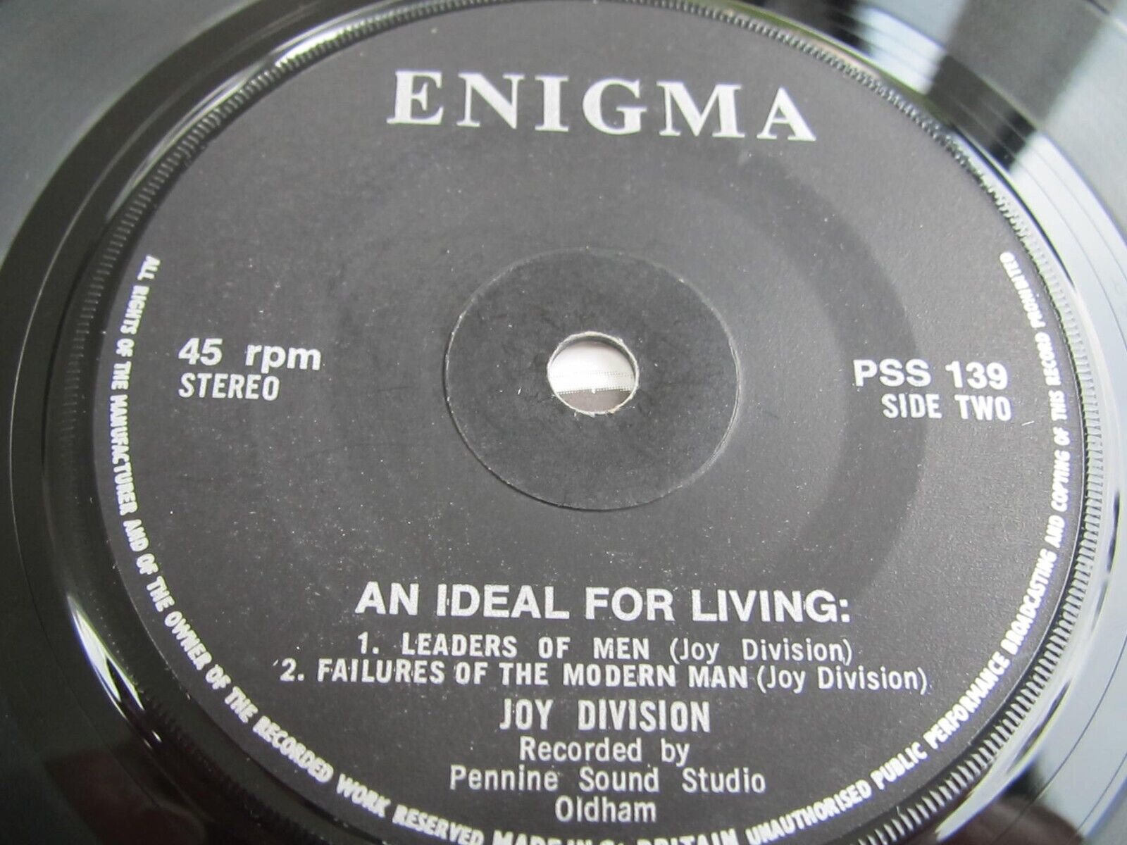 Pic 2 Joy Division AN IDEAL FOR LIVING 1978 UK 7" ORIGINAL RARE Serrated  PLAYS EX+
