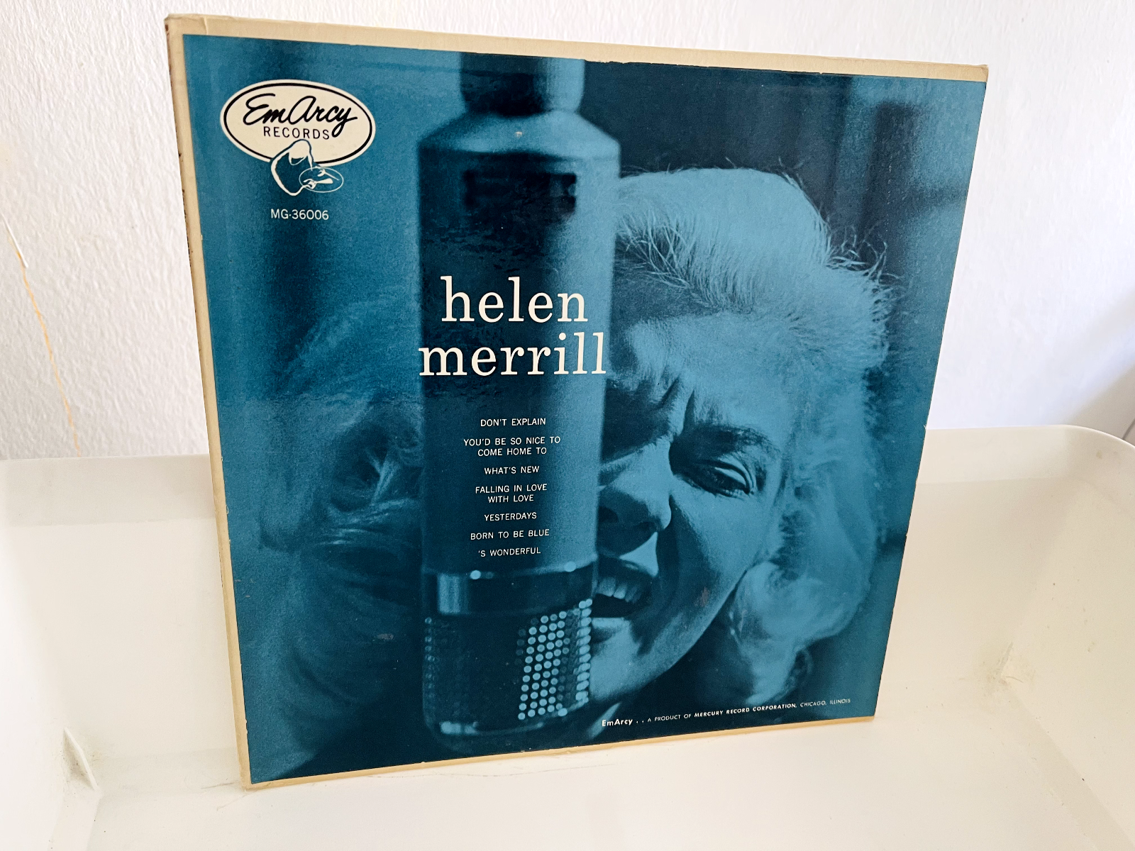 Pic 1 HELEN MERRILL - SAME - EMARCY MG 36006 - MONO - BLUE BACK  COVER - 1954 -  TOP