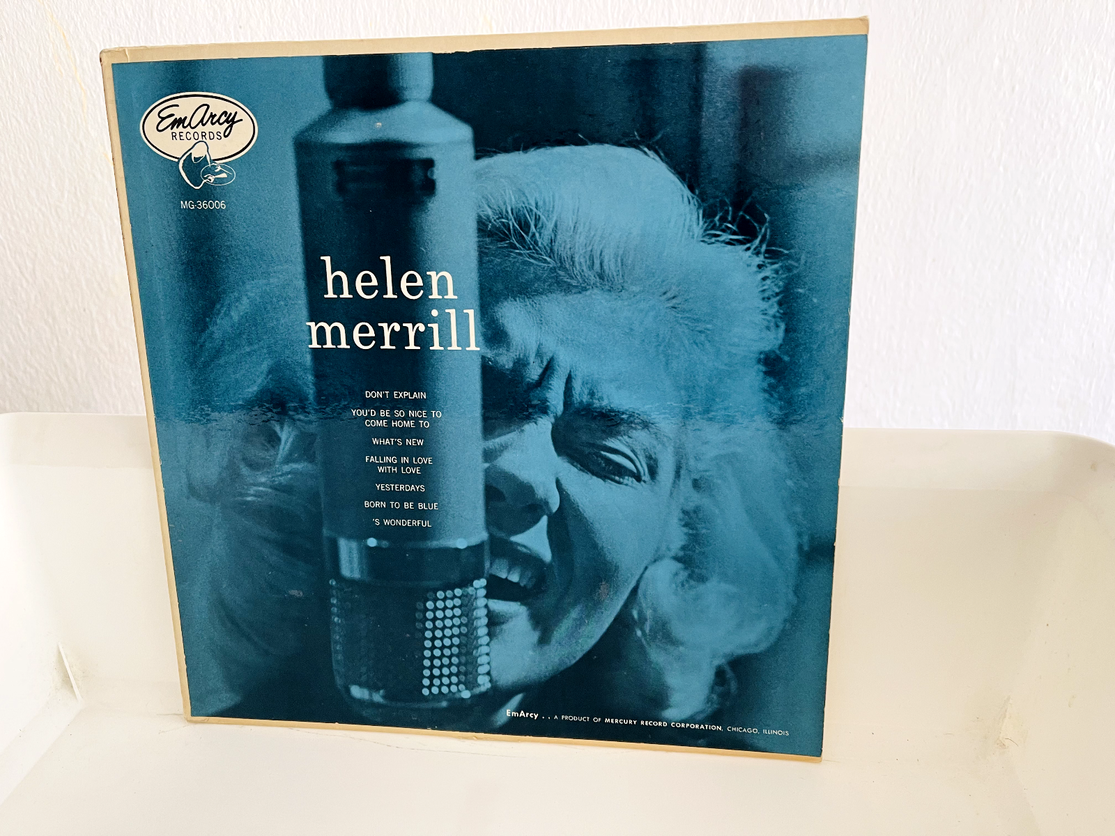 Pic 2 HELEN MERRILL - SAME - EMARCY MG 36006 - MONO - BLUE BACK  COVER - 1954 -  TOP