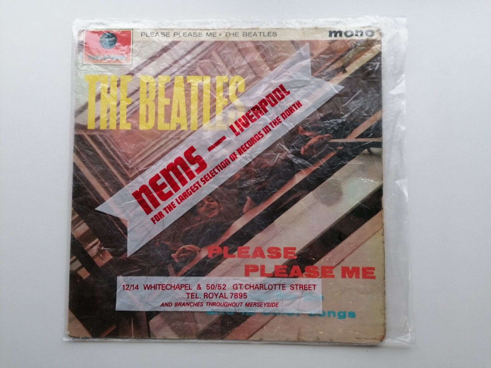 Pic 1 BEATLES 1963 UK LP PLEASE PLEASE ME GOLD   DICK JAMES NEMS BAG  1 T 1 A STAMPERS