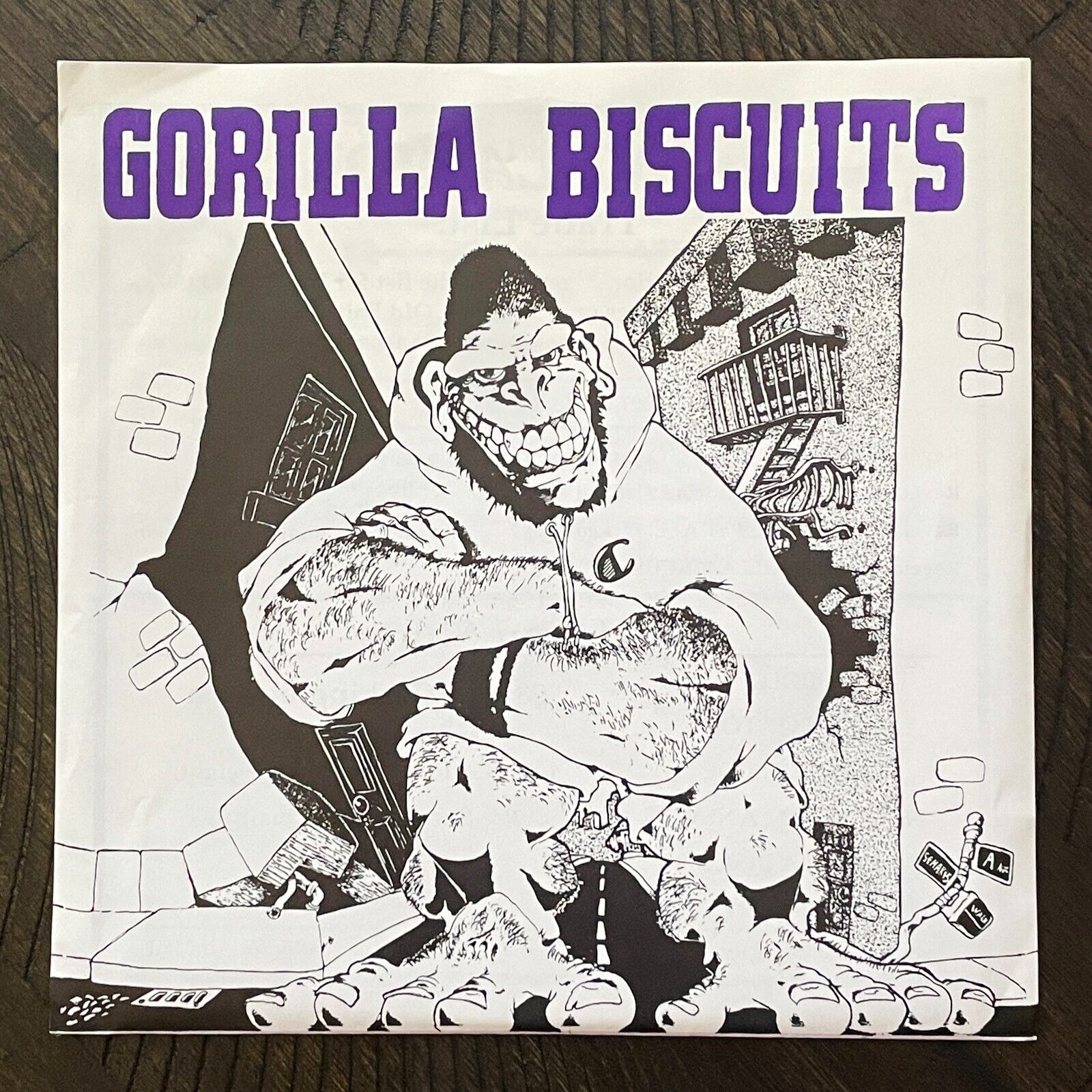 Pic 2 GORILLA BISCUITS 7" EP WHITE YELLOW 1988 KBD Judge Quicksand Youth Of Today sXe