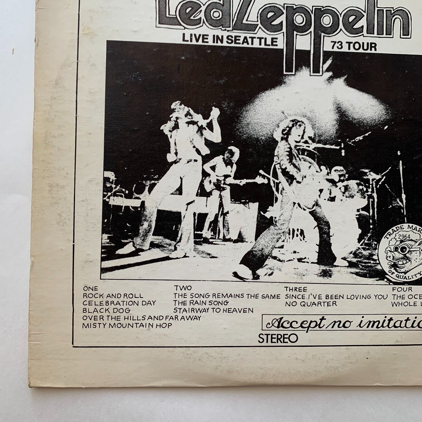 Pic 2 Led Zeppelin Live In Seattle 73 Tour - 2 LP Double Vinyl Records 12"