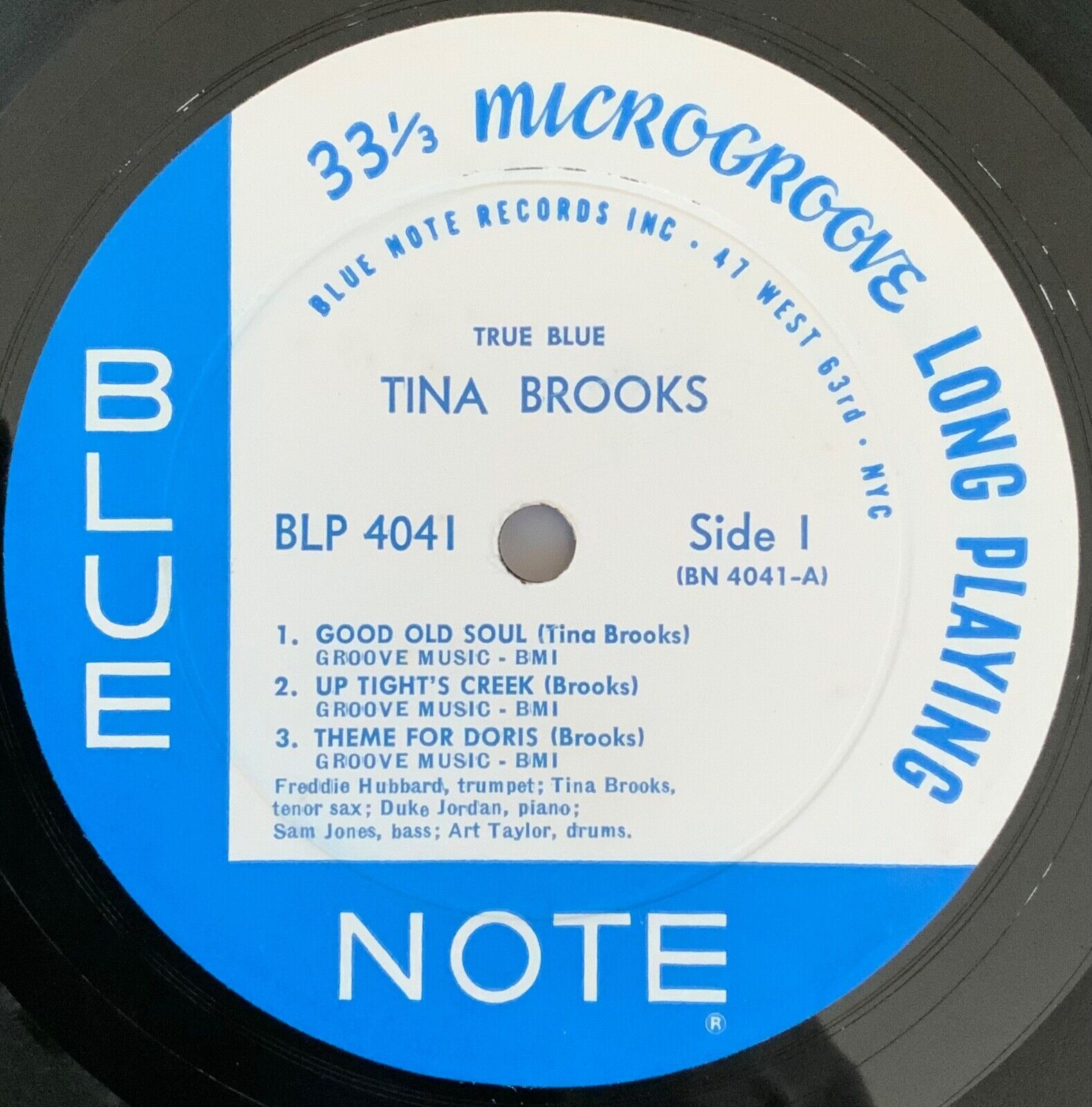 Pic 3 Tina Brooks True Blue,  Original First Press Mono RVG & 'Ear', DG/EX+