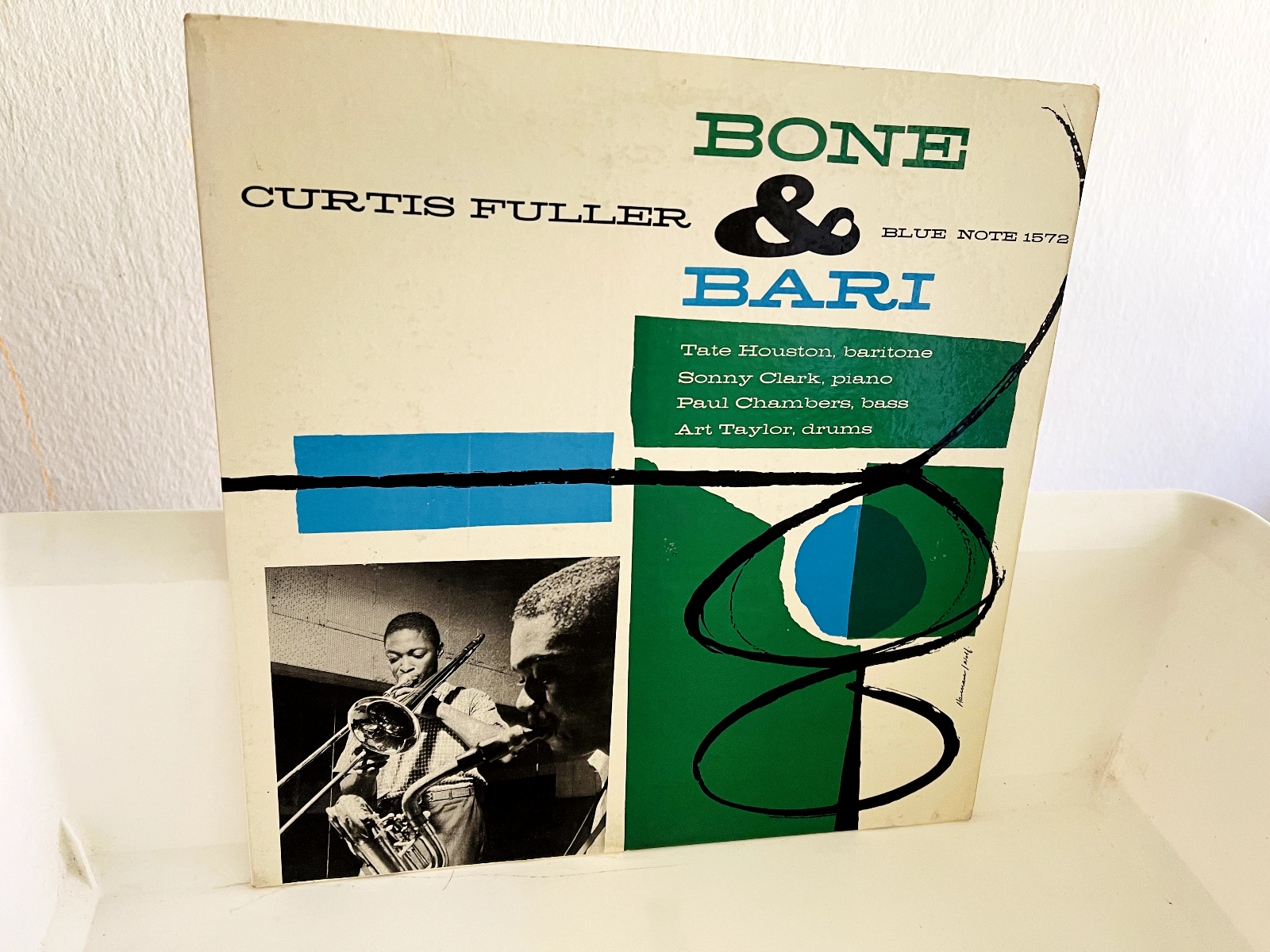 Pic 1 CURTIS FULLER - BONE & BARI - BLUE NOTE -FIRST MONO EDITION -LOOKS NEAR UNPLAYED