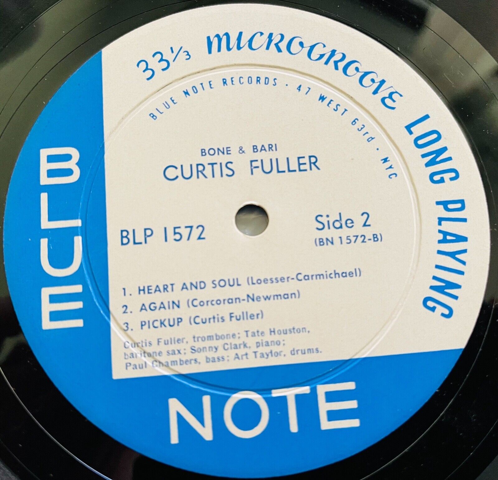 Pic 4 CURTIS FULLER - BONE & BARI - BLUE NOTE -FIRST MONO EDITION -LOOKS NEAR UNPLAYED