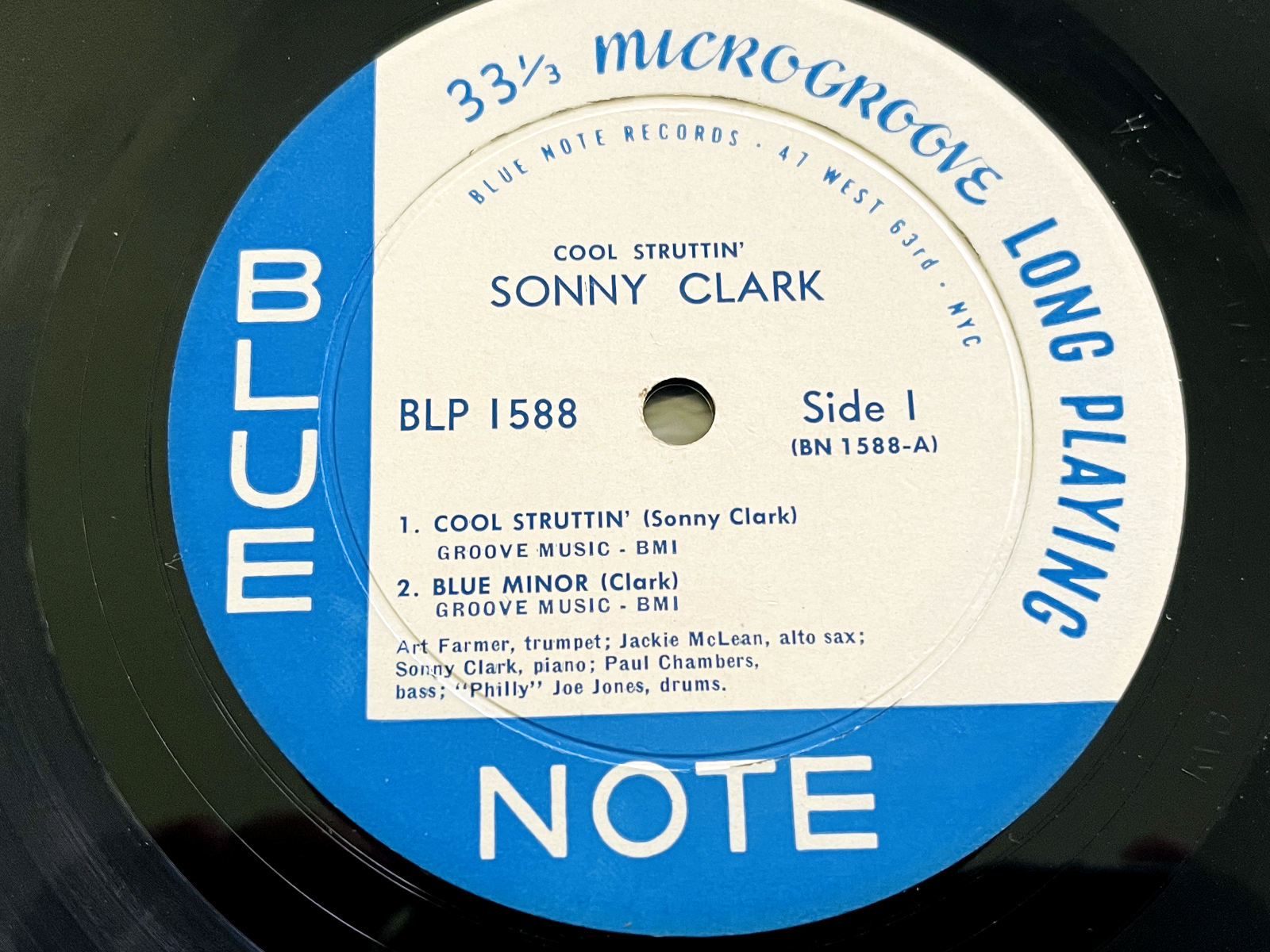 Pic 2 SONNY CLARK - COOL STRUTTIN - BLUE NOTE - FIRST MONO EDITION EAR -LITTLE PLAYED