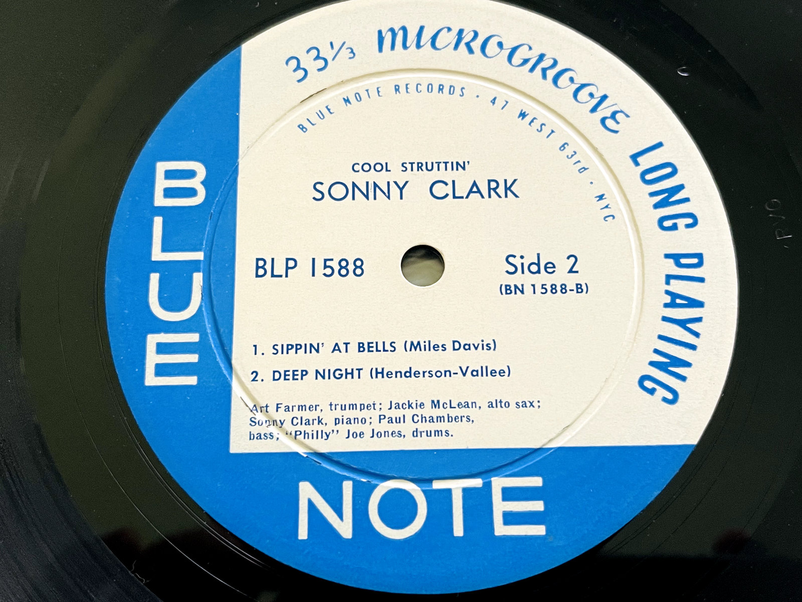 Pic 3 SONNY CLARK - COOL STRUTTIN - BLUE NOTE - FIRST MONO EDITION EAR -LITTLE PLAYED