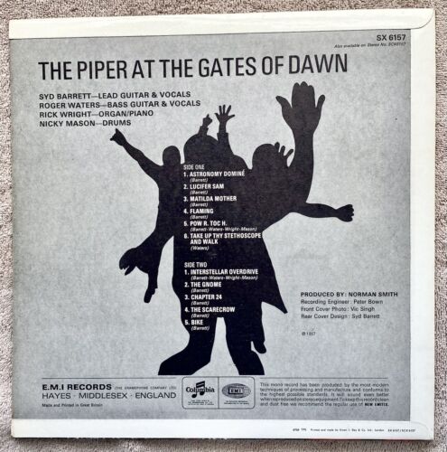 Pink Floyd 1st Pipers at the Gates of Dawn mono SX 6157 columbia NO FILE UNDER