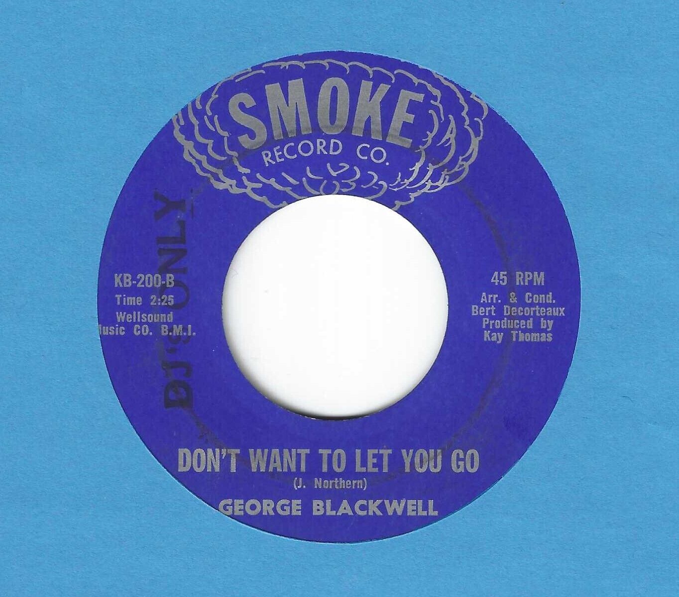 Pic 1 RARE NORTHERN SOUL 45 ON SMOKE by GEORGE BLACKWELL - "CAN'T LOSE MY HEAD"  VG+