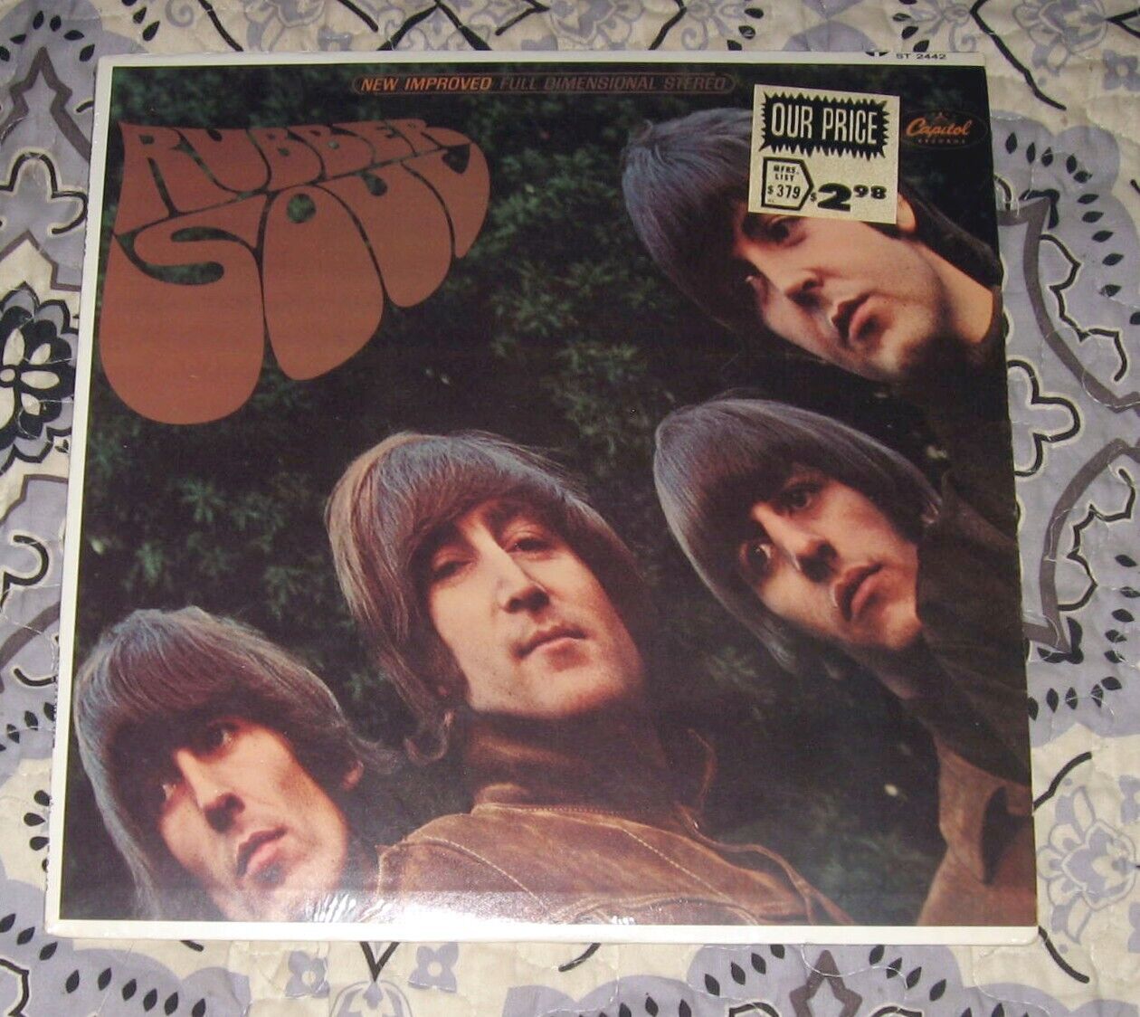 Pic 1 THE BEATLES RUBBER SOUL 1ST STEREO PRESS FACTORY SEALED