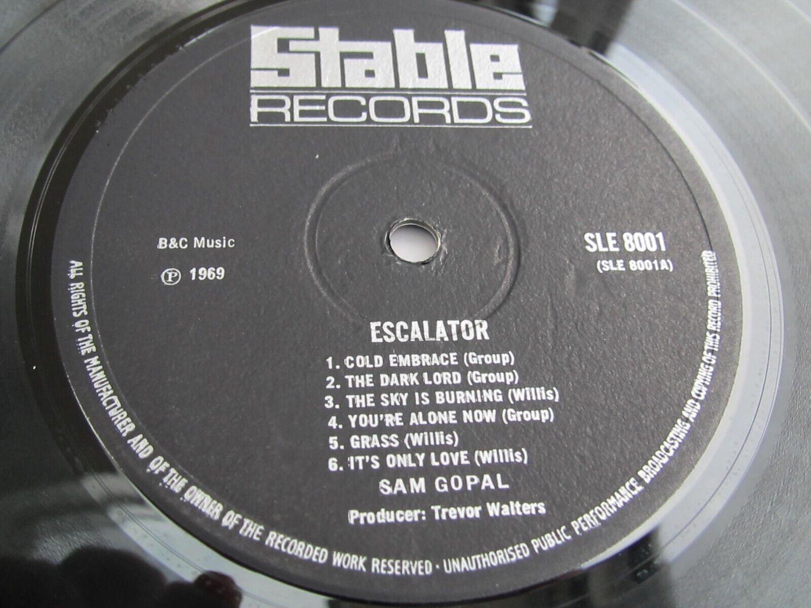 Sam Gopal ESCALATOR (Lemmy-Motorhead-Hawkwind)  1969 UK LP 1st MINT MINUS HEAR