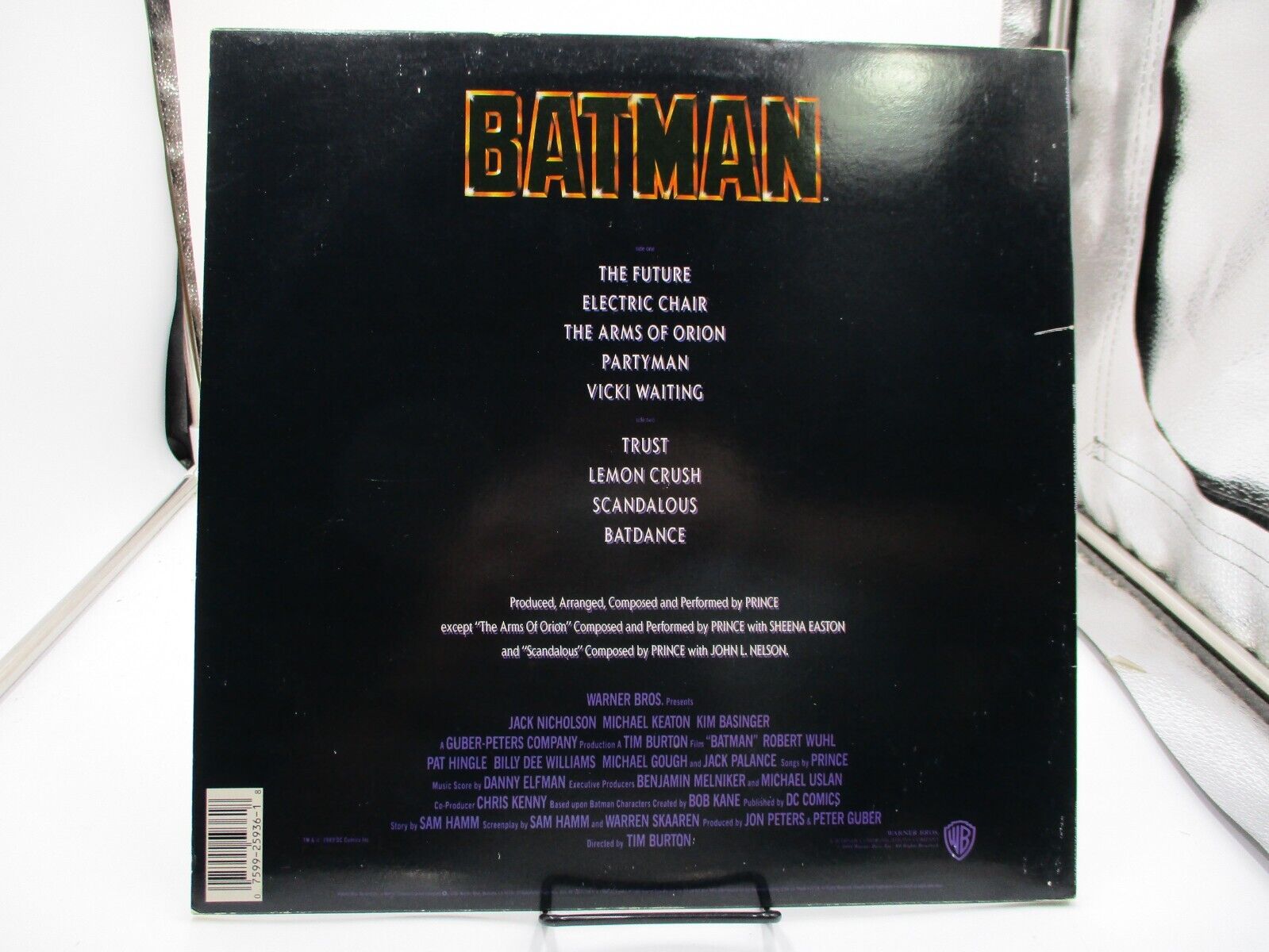 Pic 2 PRINCE "BATMAN "Soundtrack" LP Record Ultrasonic Clean 1989 W.B. Promo Hype EX