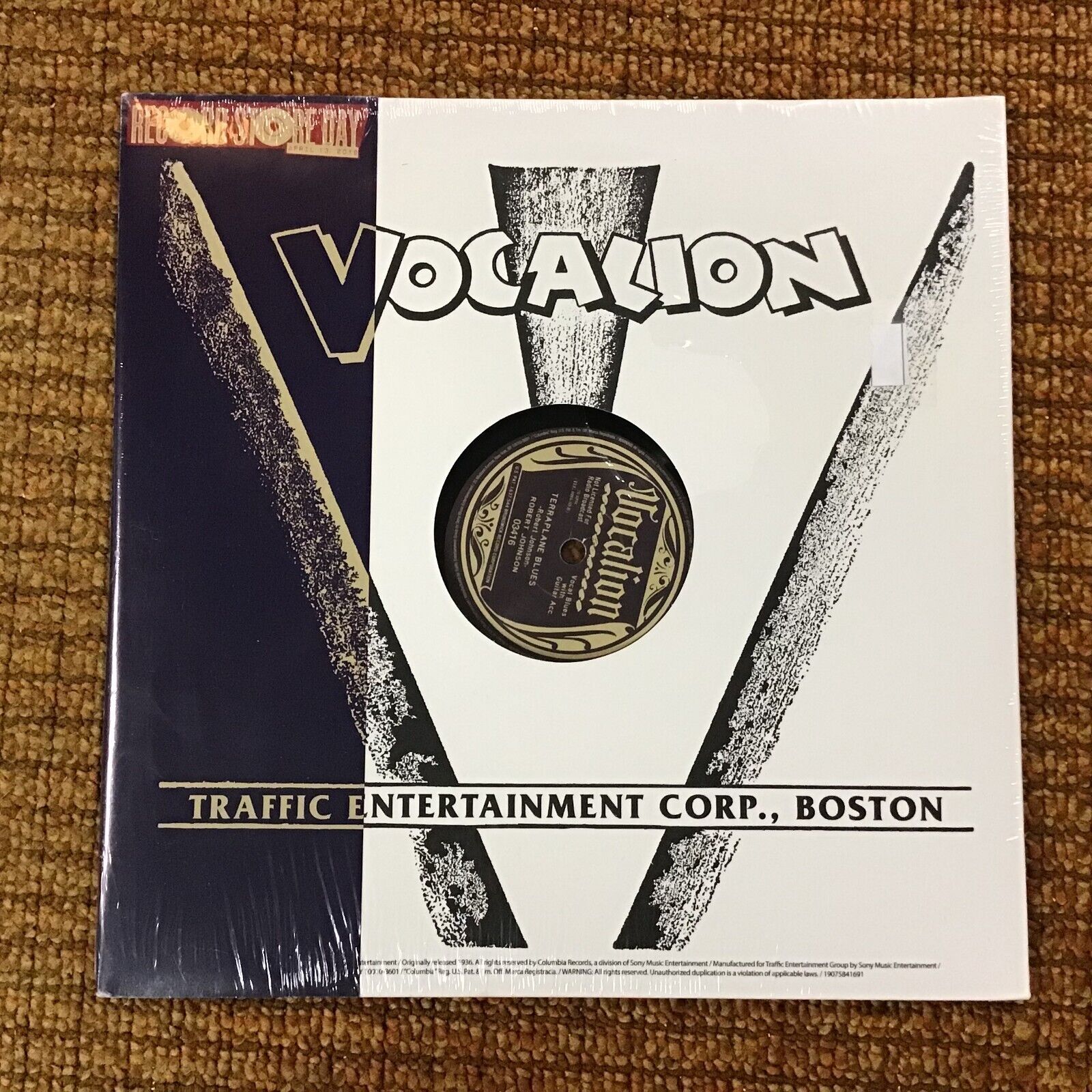 78 RPM  Robert Johnson VOCALION Terraplane Blues / Kind hearted Woman SEALED