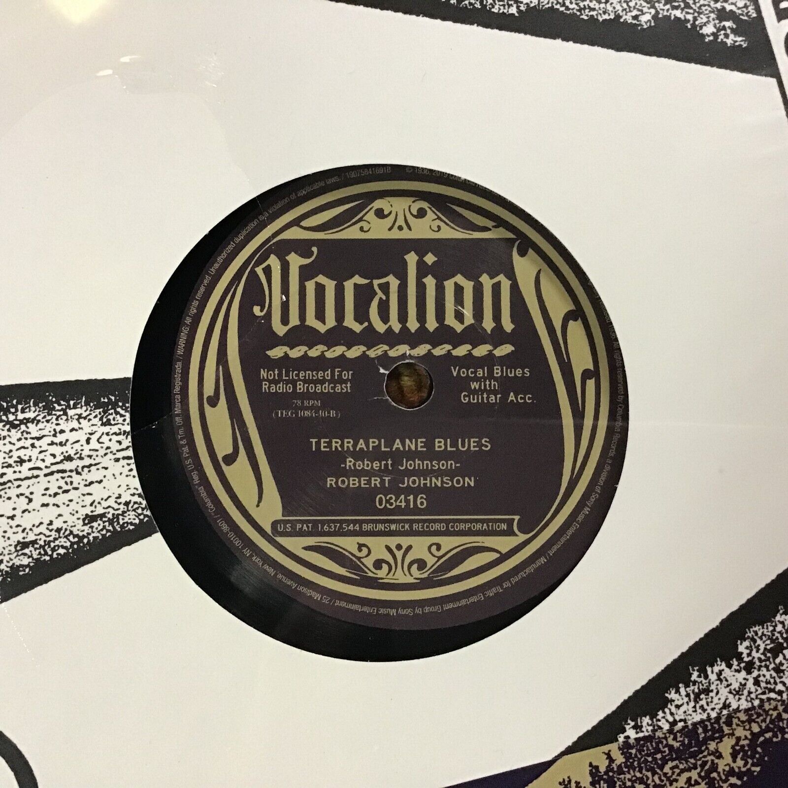 Pic 1 78 RPM  Robert Johnson VOCALION Terraplane Blues / Kind hearted Woman SEALED