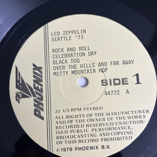 Pic 3 Led Zeppelin LIVE Seattle ‘73 1973 Phoenix 44772 2LP Australia Press