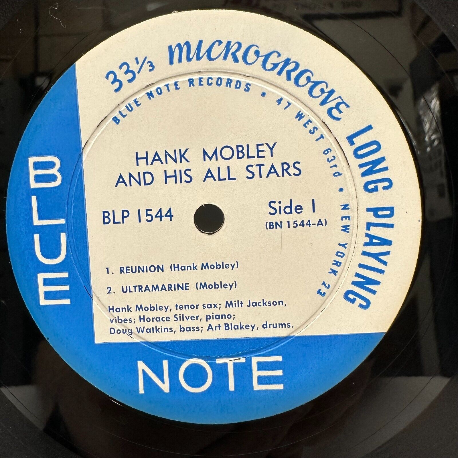 Pic 2 Hank Mobley on Blue Note 1544