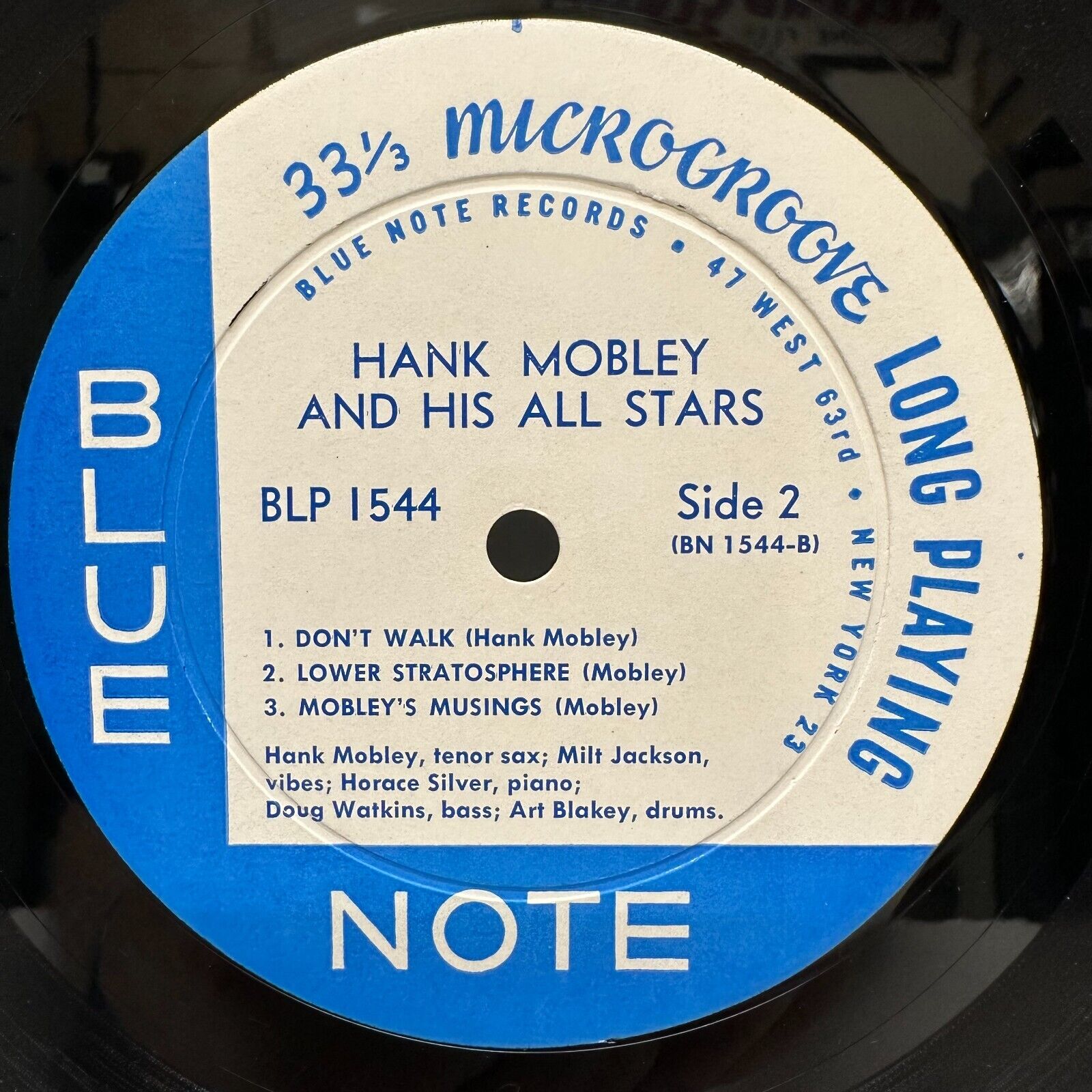 Pic 3 Hank Mobley on Blue Note 1544