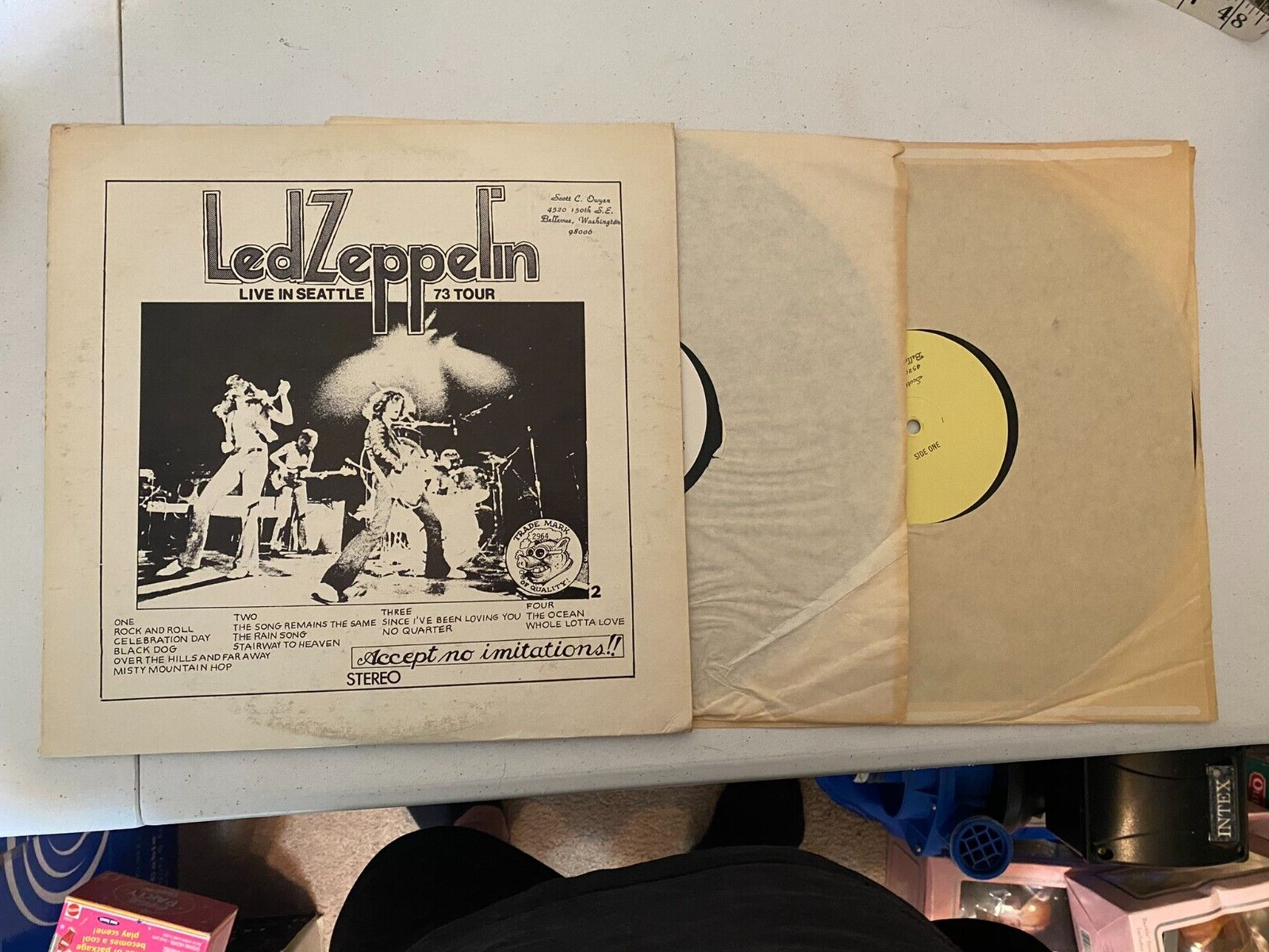 Led Zeppelin Live In Seattle 73 Album Tour - 2 LP Double Vinyl Records