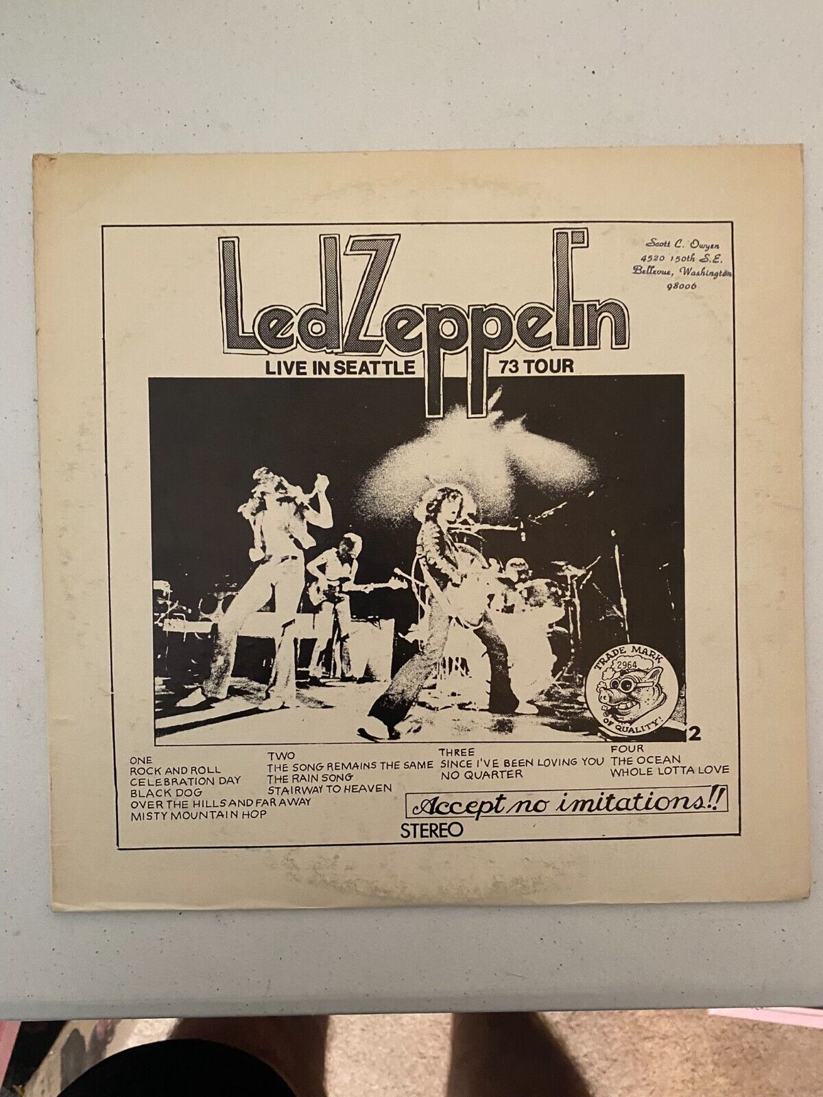 Pic 2 Led Zeppelin Live In Seattle 73 Album Tour - 2 LP Double Vinyl Records