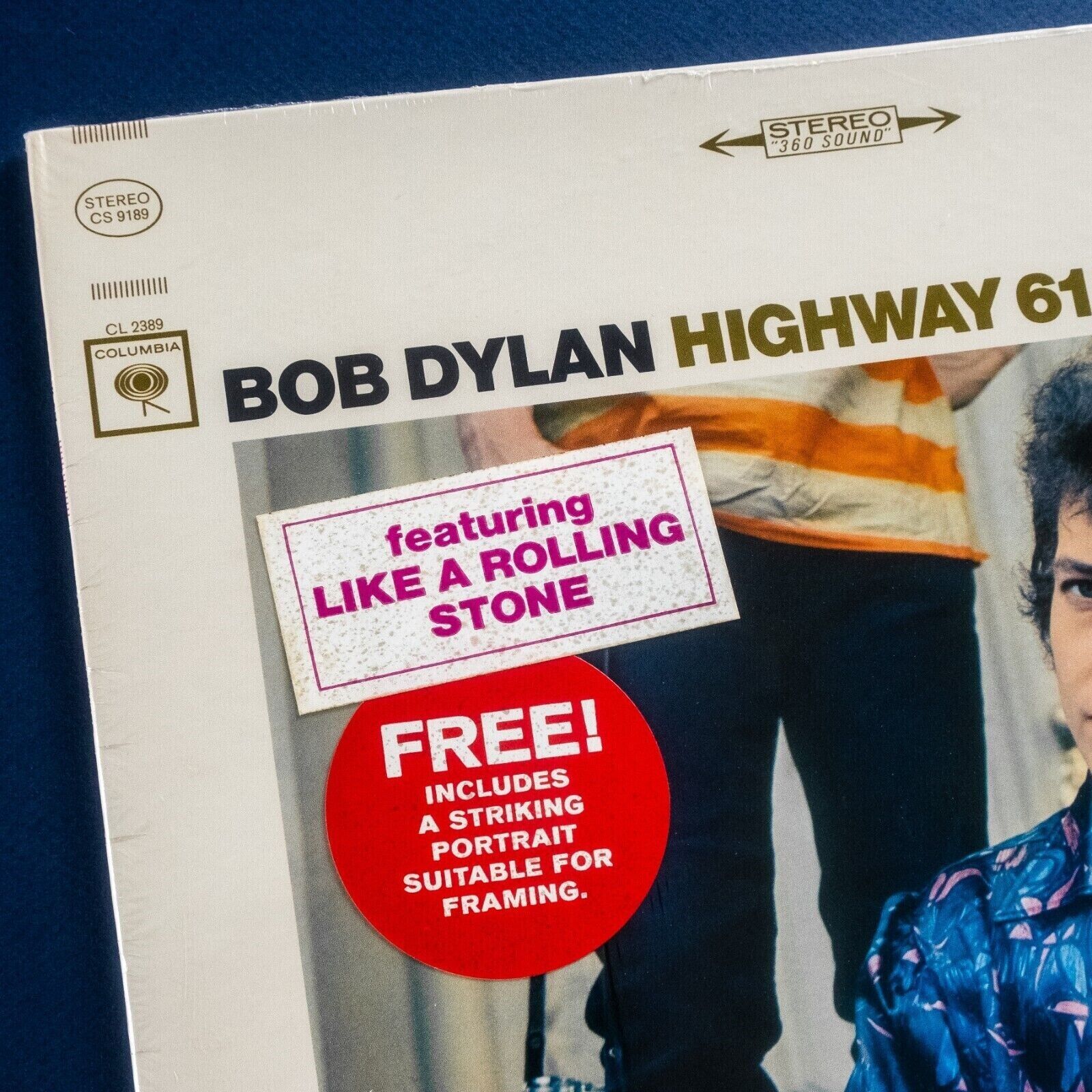 Pic 1 Bob Dylan Highway 61 Revisited US Orig'65 Columbia Promo -1A/-1A Poster Sealed