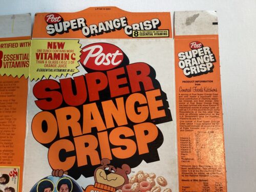 Pic 3 Jackson 5 Vinyl Record On Post Cereal Entire Box Super Orange Crisp 1970’s #2