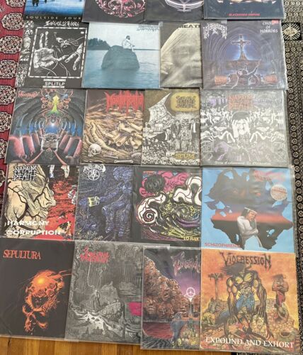 Pic 3 Death Metal LP Vinyl First Press Lot. Darkthrone, Autopsy, Monstrosity, Deicide.