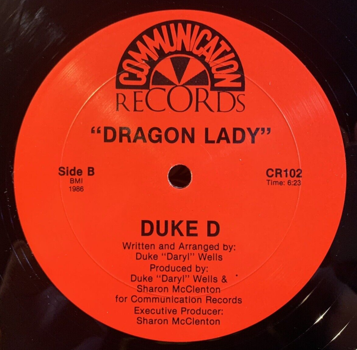 Pic 1 DUKE D Lady Luck B/W Dragon Lady 1986 Communication CR102 12" FUNK SOUL RARE OG