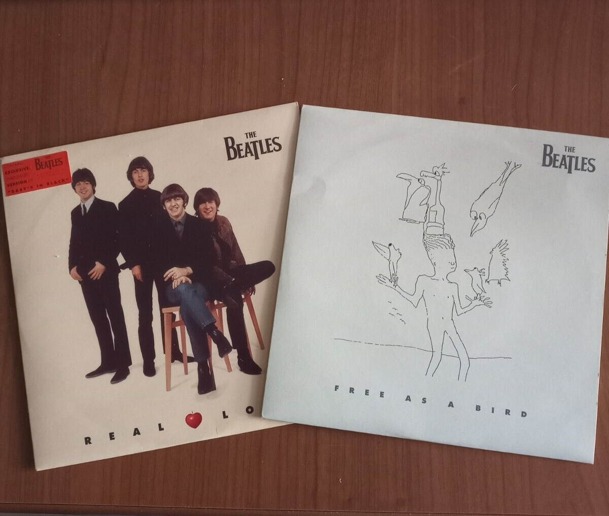 Pic 3 THE BEATLES - FREE AS A BIRD - REAL LOVE - 7'' Nr 2 MINT