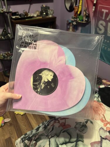  Taylor Swift - Lover Vinyl Record LP - Pink And Blue Colored  Vinyl - NEW - auction details