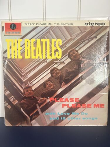 Pic 2 BEATLES - PLEASE PLEASE ME BLACK GOLD STEREO (2nd Press Northern Records) *RARE*