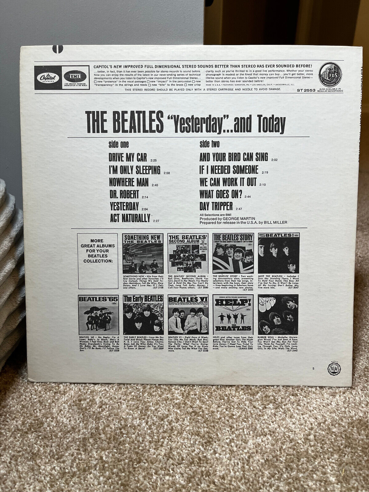 Pic 2 INCREDIBLE BEATLES 2ND STATE BUTCHER ALBUM YESTERDAY AND TODAY  NICE