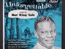 NAT KING COLE: unforgettable CAPITOL 7 EP 45 RPM