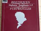 WILHELM FURTWANGLER Symphonies Nos. 1-9 BEETHOVEN 1stPress 