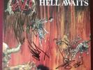 SLAYER Hell Awaits (LP 1985 Roadrunner) signed HANNEMAN 