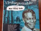Nat King Cole Unforgettable LP (2017) NEW