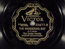 78 RPM -- The Carter Family Victor 20877 Wandering 