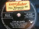 Elvis Presley 78 RPM / Love Me Tender & Anyway 